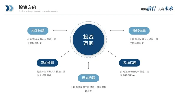 蓝色简约商务公司介绍企业介绍企业宣传产品介绍ppt模板