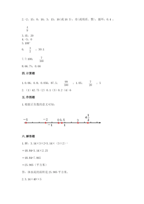 沪教版小学数学六年级下册期末检测试题（名校卷）.docx