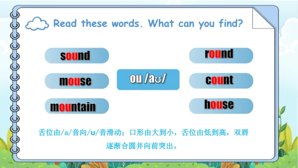 Unit 6 In a nature park 复习课件（词组+句型+语音+语法+写作指导）