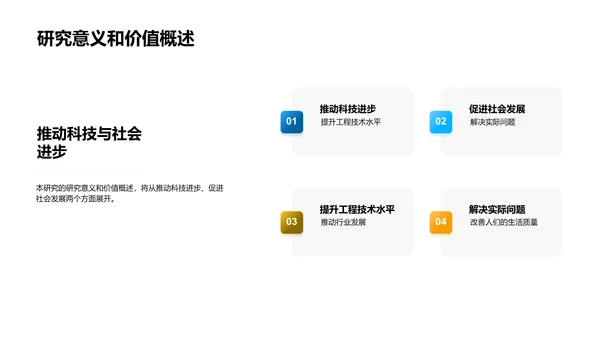 工学研究开题报告PPT模板