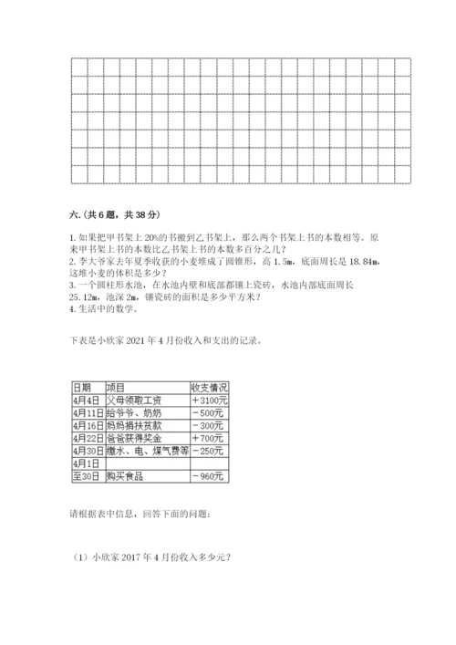 北京版数学小升初模拟试卷含完整答案【典优】.docx