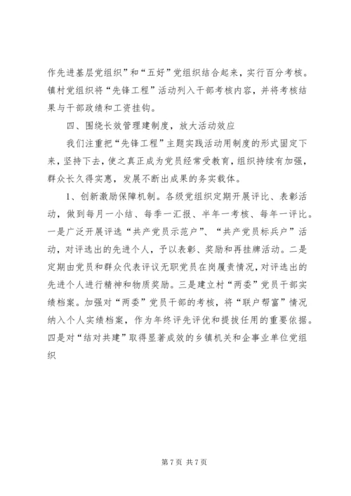 开展农村党员“先锋工程”主题实践活动的经验 (3).docx