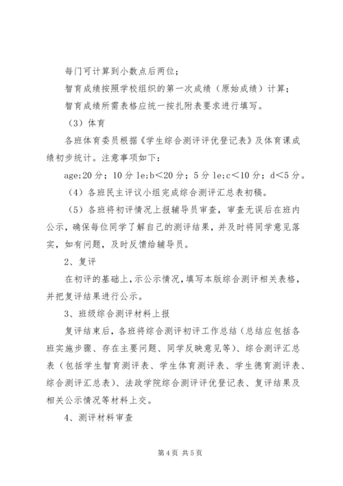 综合测评初评工作方案 (2).docx