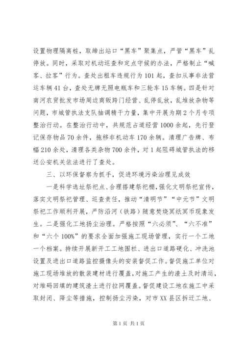 城市管理领域“大排查、大清理、大提升”专项行动开展情况的报告.docx