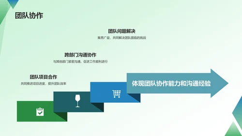 绿色商务转正汇报PPT模板