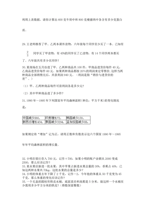 六年级小升初数学应用题50道带答案（b卷）.docx