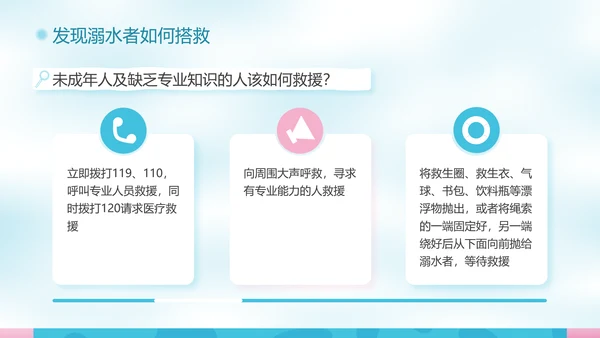 校园泳池防溺水游泳安全教育PPT模板