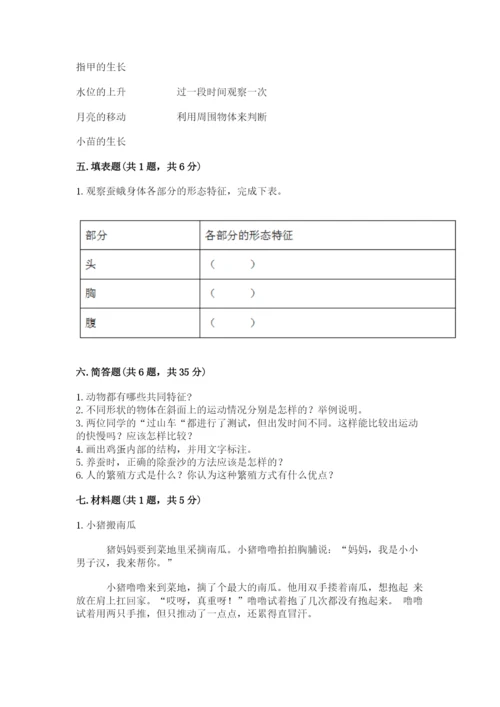 教科版科学三年级下册 期末测试卷精品（巩固）.docx