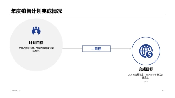 蓝色商务企业销售人员工作计划工作总结汇报PPT模板