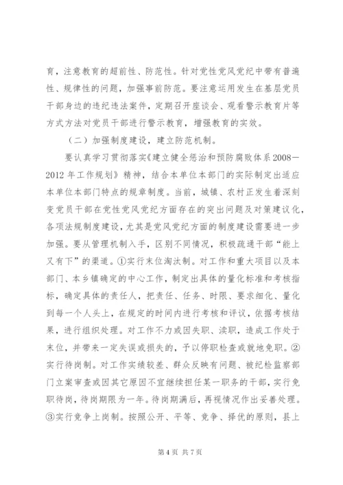 党员干部在党性党风党纪方面存在的突出问题及对策建议.docx