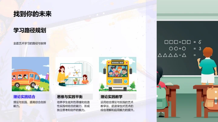 艺术学年度学习规划PPT模板