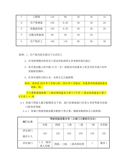 年终奖实施方案（评定方法，计算方案）.docx