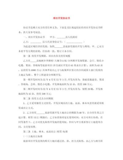 2023年项目开发协议书.docx