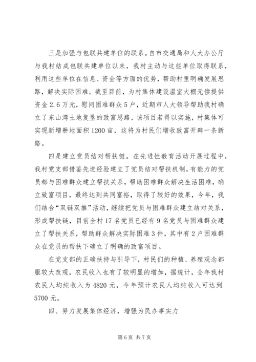 村党支部工作汇报材料.docx