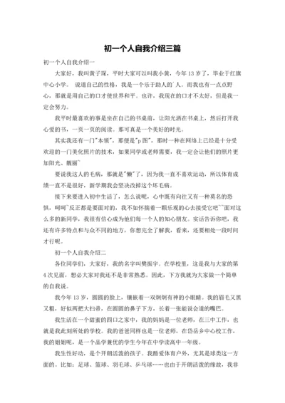 初一个人自我介绍三篇.docx