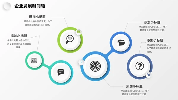 微粒体企业发展时间轴历程图表PPT
