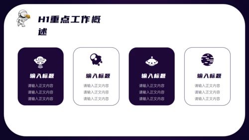 太空音乐DJ工作总结汇报通用ppt模板