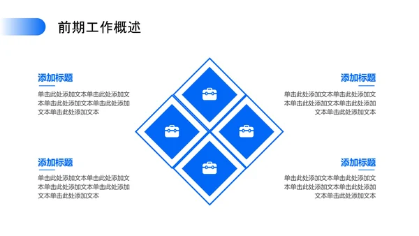 蓝色商务风工作总结汇报PPT模板
