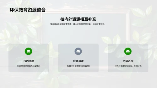 构筑环保教学之舟