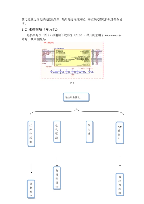 电子技术课程设计报告-电脑鼠课程设计.docx