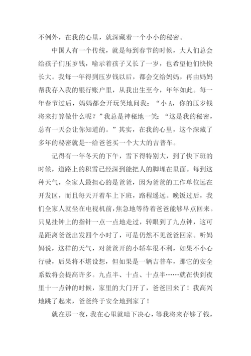 我拥有的一个小秘密作文.docx