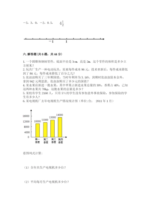 冀教版六年级下册期末真题卷及答案（最新）.docx