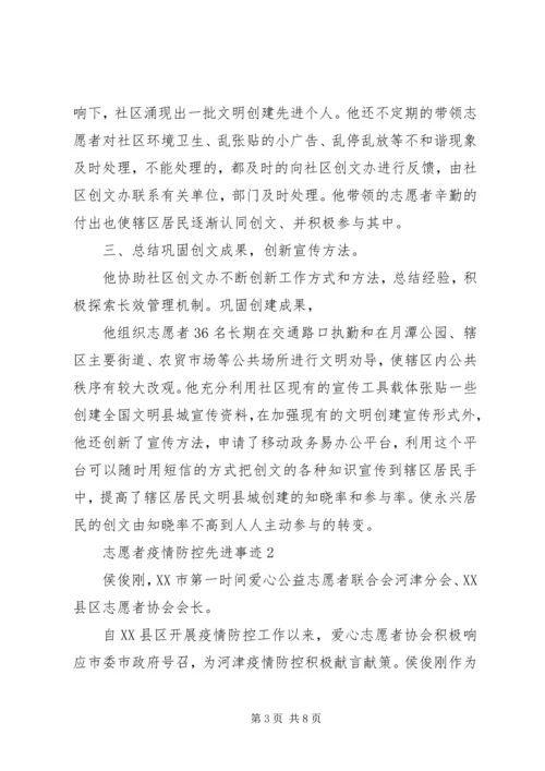 优秀志愿者疫情防控先进事迹纪实5篇.docx