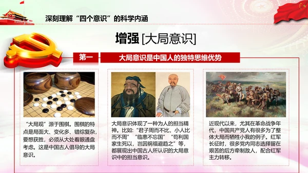 增强四个意识做合格党员PPT模板