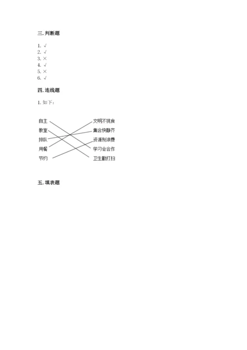 部编版四年级上册道德与法治期中测试卷及完整答案（全优）.docx