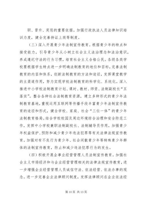 枣林乡公民法制宣传教育第六个五年规划6.docx