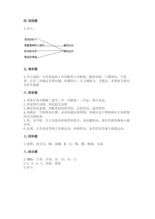 教科版小学科学三年级下册 期末测试卷（考点梳理）.docx