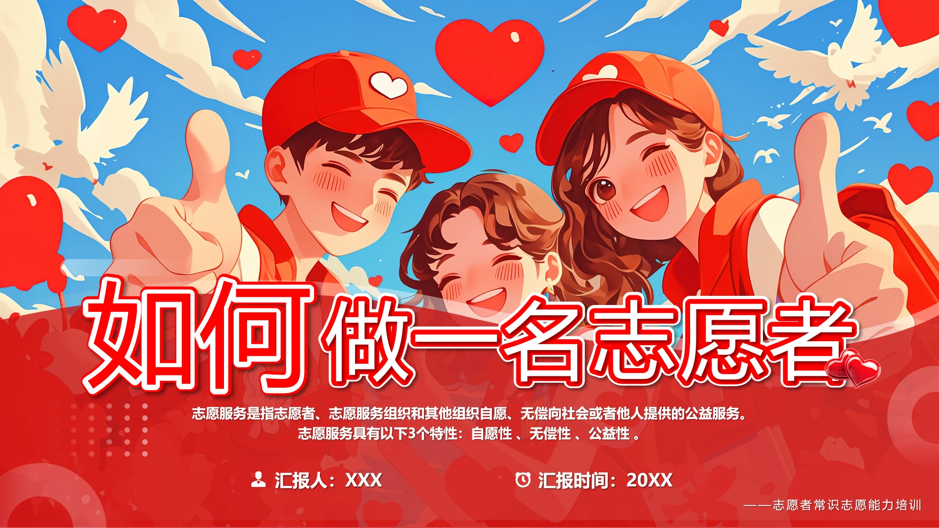 如何做一名志愿者基础能力培训PPT