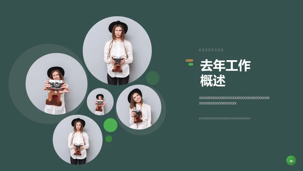 绿金色开工报告通用PPT模板