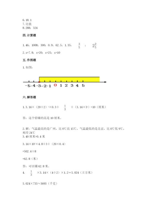 小升初六年级期末试卷附参考答案（培优b卷）.docx