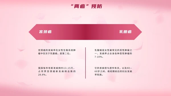 简约粉色女性生理健康PPT模板