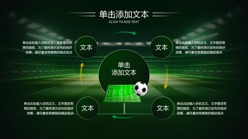 绿色商务风足球比赛方案PPT演示模板