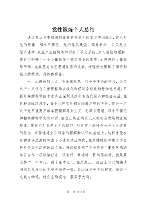 党性锻炼个人总结.docx