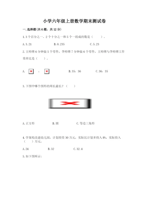 小学六年级上册数学期末测试卷含完整答案【夺冠系列】.docx