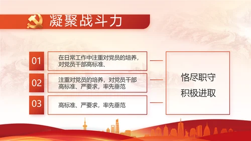 红色基层党支部工作述职报告PPT