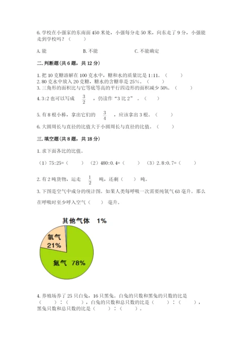 小学数学六年级上册期末卷附参考答案【满分必刷】.docx