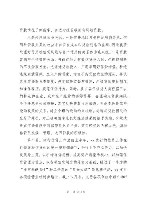 银行信贷工作总结 (7).docx