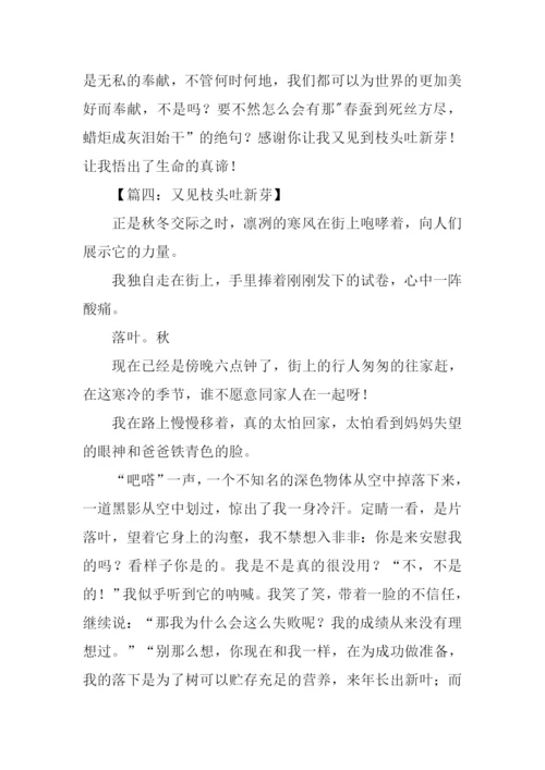 又见枝头吐新芽作文800字.docx