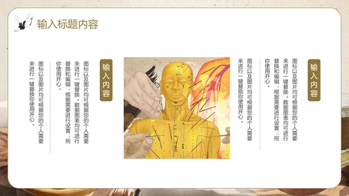 针炙足底反射区中医养生馆PPT模板