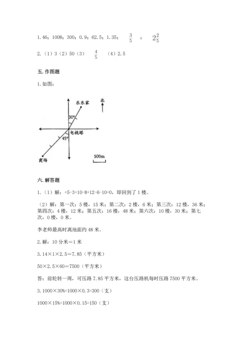 小升初六年级期末测试卷a4版可打印.docx