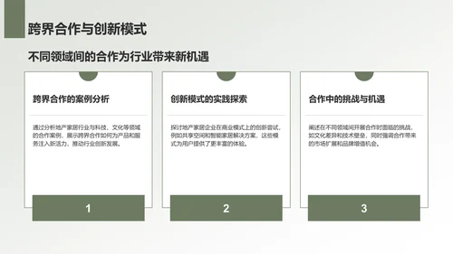 绿色商务风地产家居工作总结PPT模板