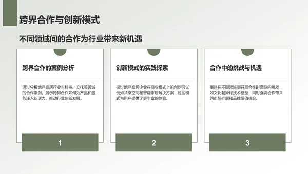 绿色商务风地产家居工作总结PPT模板