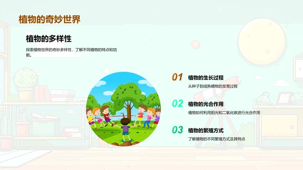 自然科学基础课PPT模板