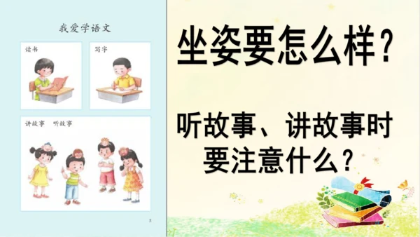 统编版语文一年级上册 第一单元复习 课件