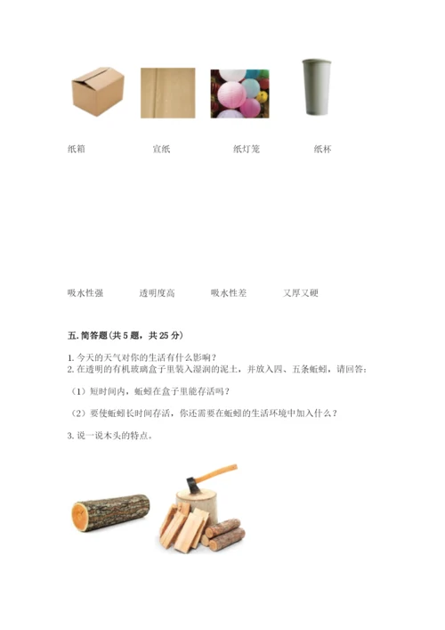 教科版二年级上册科学期末测试卷【综合卷】.docx