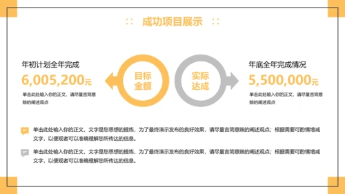 黄色简约风工作总结汇报PPT模板